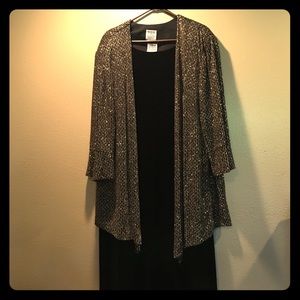 Plus Size Sparkly Evening Dress